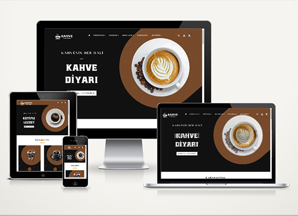 Kahve Bistro E-ticaret Web Paketi 