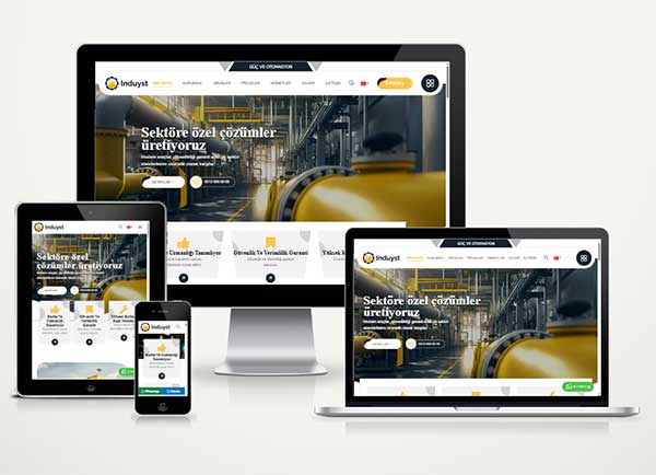 Sanayi ve Üretim Firmaları Web Sitesi Induyst