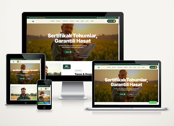 Ziraat Tarım Botanik Web Sitesi Paketi Amac 