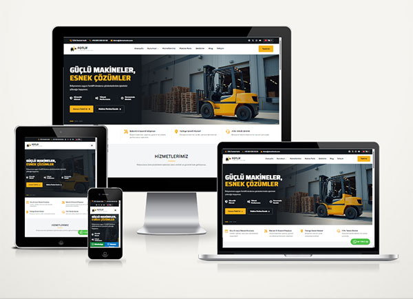 İş Makinası Kiralama ve Satış Kurumsal Web Sitesi
